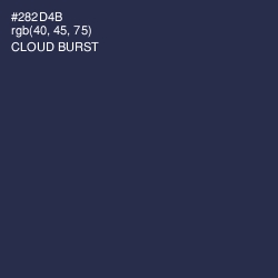#282D4B - Cloud Burst Color Image